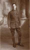 Studio photograph of Arthur Coombs in RAF uniform