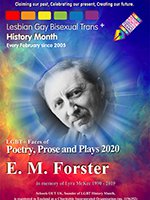 LGBT+ History Month 2020 EM Forster poster 