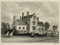 Engraving of School House Dunsfold Green, in volume 5