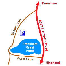 Frensham Common map