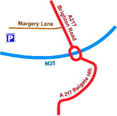 Reigate Hill map