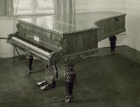 The 'Chopin' grand piano no. 17047 on the actual spot in the drawing room of 99 Eaton Place, London SW1, where Chopin gave a recital on 3 Jun 1848 (2185/JB/83/30) 