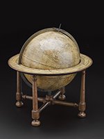 Twelve-inch terrestrial globe made by John Senex 1738