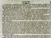 Article from the The Herald reporting anti-slavery meeting 1826 G52_12_15