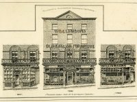 Pen and ink sketches of the premises of W. Williamson and Sons in 1847, 1885 and 1926 (SHC ref 5009/1)