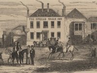 The Spread Eagle Inn Epsom by Hine mid 19th century