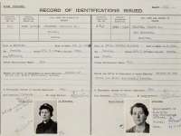 Personnel identity register entries for Florence E Forrest and Violet E Bolster 7532/1 p285