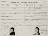 Personnel identity register entries for Florence E Forrest and Violet E Bolster 7532/1 p285