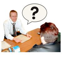 Doctor speaking to patient