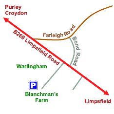 Blancham Farm map