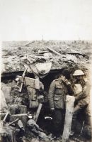 Dugout in Jeffery Trench, August 1917. (SHC ref ESR/1/12/14)