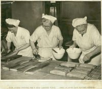 School dinners - making an iced sponge