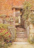 Hambledon, under the Old Malthouse, watercolour by Helen Allingham, c.1890s