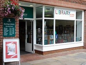 Dorking library entrance