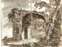 Roman arch illustration in Gilpin sketchbook 6701_1