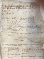 Membrane recording the court baron of Francis de Wyntershull G47/1