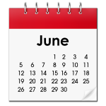 Calendar view of June