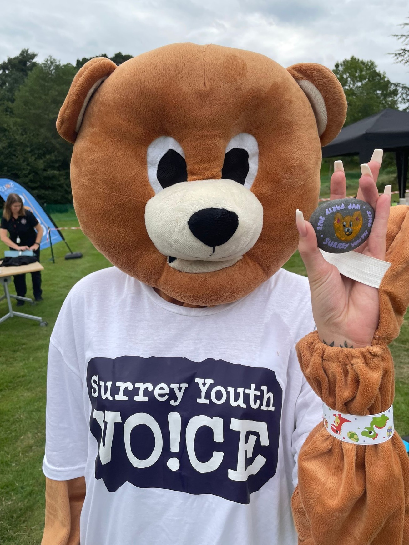 The Surrey Youth Voice mascot