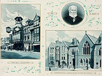 David Williamson, Guildford town hall and the Congregational church and new school buildings, 1889 