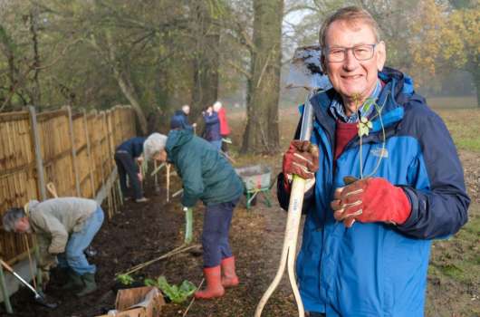 Volunteers planting new trees