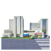 A picture of a hospital building
