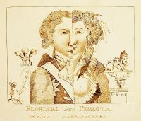 Portrait depicting the Prince of Wales as Florizel and Mary Robinson as Perdita in an adaptation of 'The Winter's Tale'.