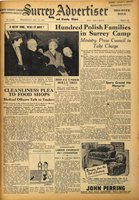 front page of the mid-week edition of the 'Surrey Advertiser' for Wednesday 14 December 1949