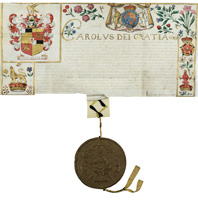 Grant of arms to Sir Richard Browne, 8 Feb 1650