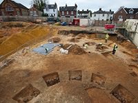 View of site and Bronze Age ring-ditch