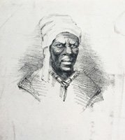 Black man in a turban hat