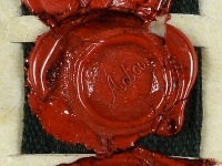 Close-up of the seal of Augusta Ada Byron