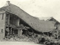 Photograph of bomb damage at County Hall, 10 Oct 1940