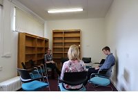 Banstead Library room in use.