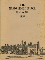 Cover of the Manor House School Magazine, 1959 (3195/5)