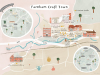 Map of Farnham Town