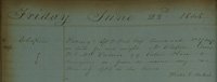 Entry in Broadwood porters book showing use of piano by Chopin, 1848 (SHC ref 2185/JB/42/42)