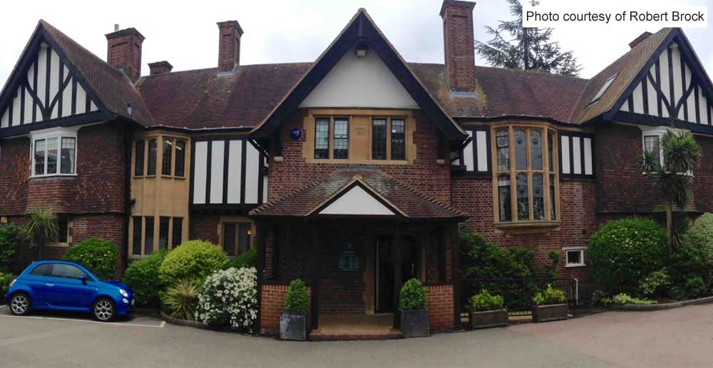 Front of Rylston House in Weybridge