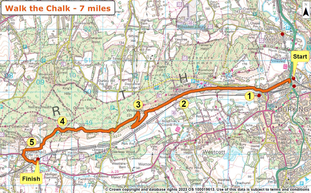 The details of the route are described on this page. Select map to open a larger version that can be saved or printed.