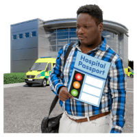 Hospital passport outside accident and emergency