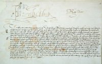 Letter from Queen Elizabeth to the sheriff of Surrey and the commissioners for the musters including Sir William More, to thank them for their efforts and for those of the officers and men of the trained bands. reference 6729/13/41a