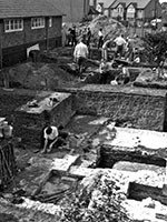 Excavations at the site of Oatlands Palace 1969