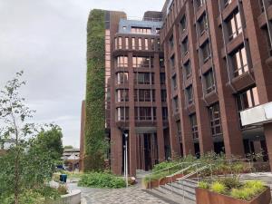 Garden wall at Dukes Court Woking