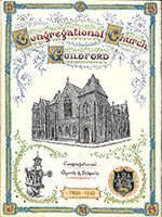 Illuminated pen and ink drawings by W J Harris of Guildford Congregational Church, 1930 