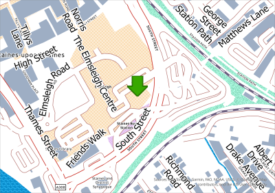 Map of Staines Library