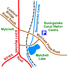 Basingstoke Canal map