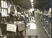 women workers in the sewing machine section