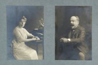 Photographic portraits of Leopold and Annie Salomons, c.1912 (SHC ref. 6529/19) 