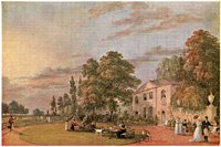 A postcard depicting 'Tea at Englefield Green