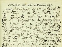 Pages from diary of Susan Lushington, 1886 (SHC ref 7854/4/1/1/4)