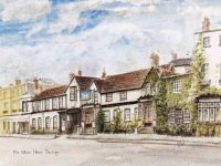 The White Horse Dorking by Bridget Duckenfield late 20th cent